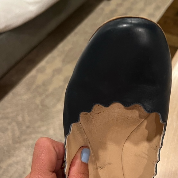 Chloe scalloped flats size 39.5 - Picture 4 of 4